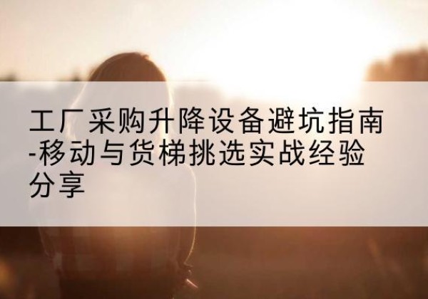 解放移动式升降机怎么选-工厂采购升降设备避坑指南-移动与货梯挑选实战经验分享
